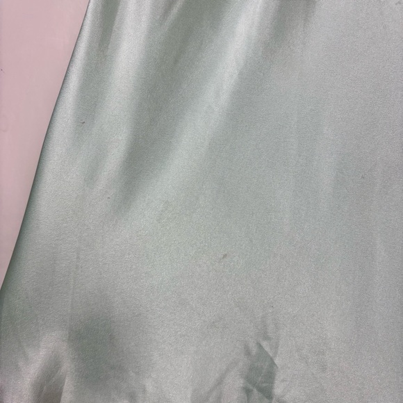 Victoria’s Secret Satin Lace Mint & Lime Halter Chemise Sz M Angelcore Y2K Fairy - Picture 8 of 15